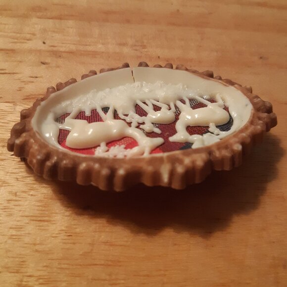 Rare 1940s Brooch-Celluloid Scottish Deer Family - Picture 5 of 8